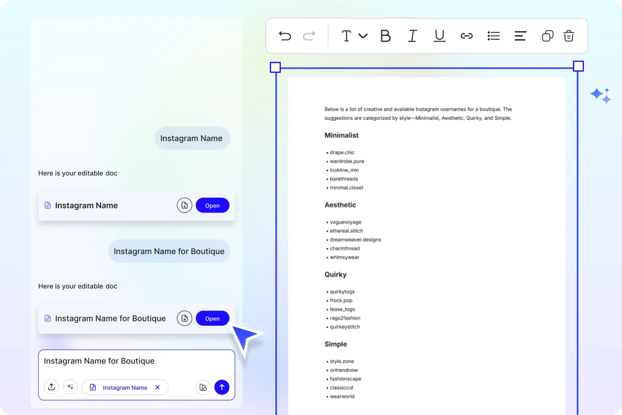 Free AI Instagram Name Generator, Free Instagram Name Maker Online